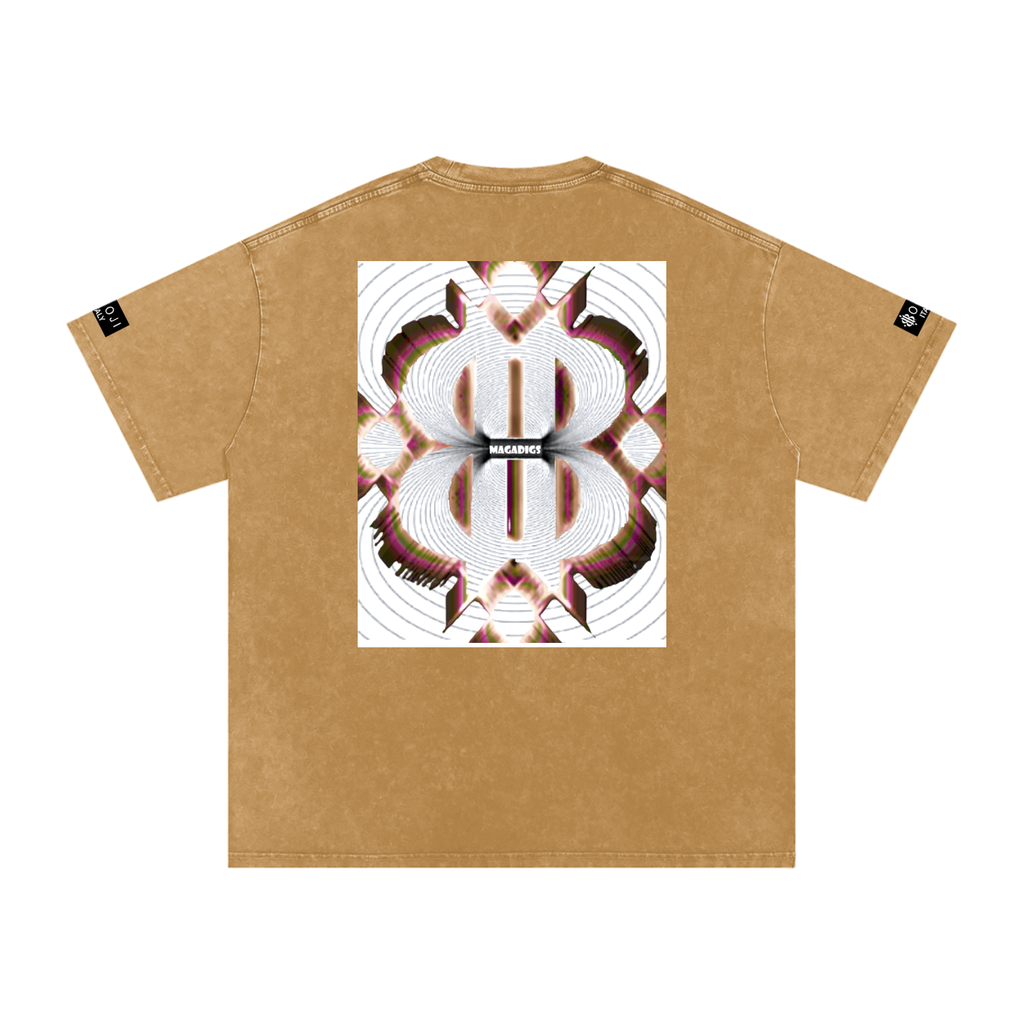 BOOJI ITALY MAGADIGS COLLECTION LOGO SNOW WASHED T-SHIRT