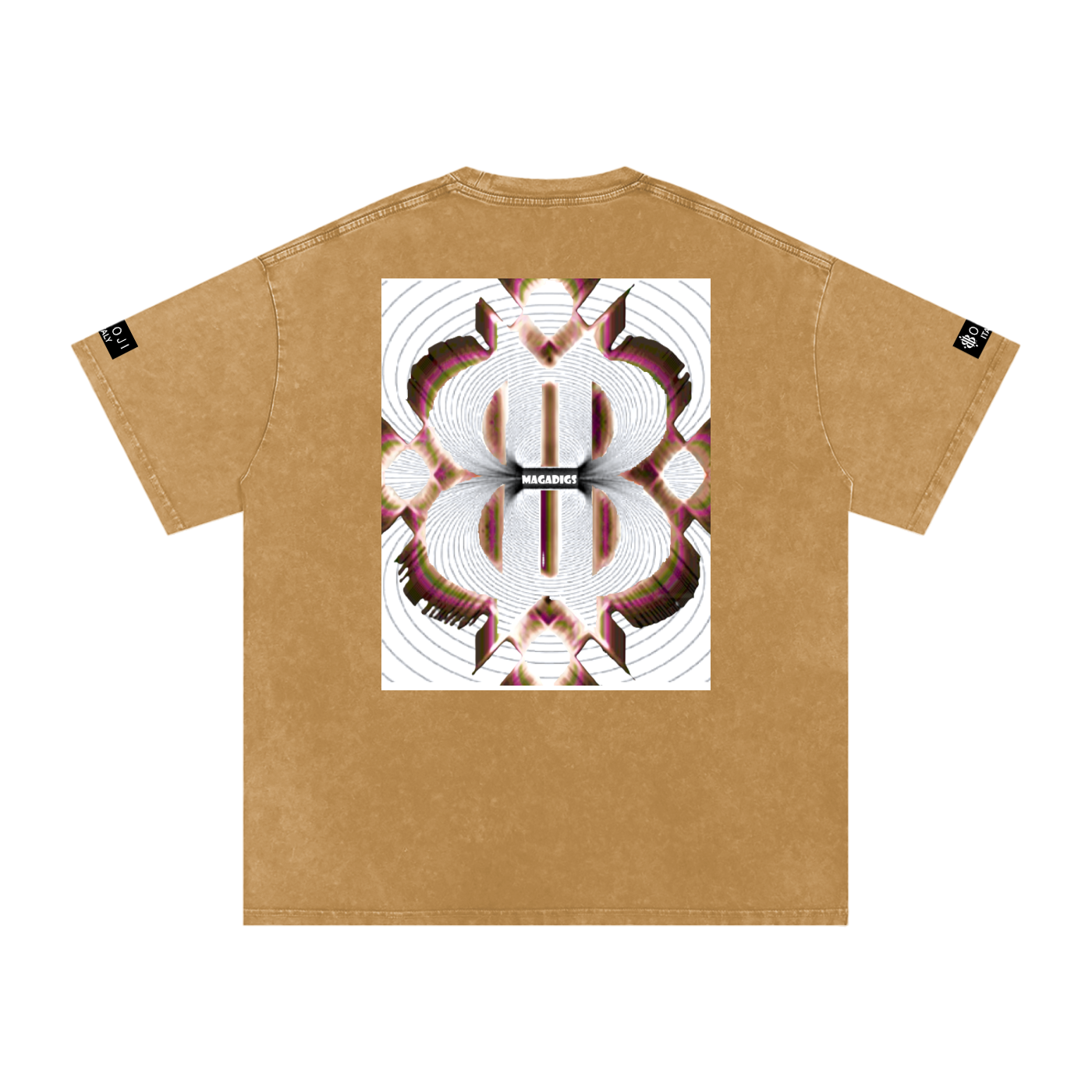 BOOJI ITALY MAGADIGS COLLECTION LOGO SNOW WASHED T-SHIRT