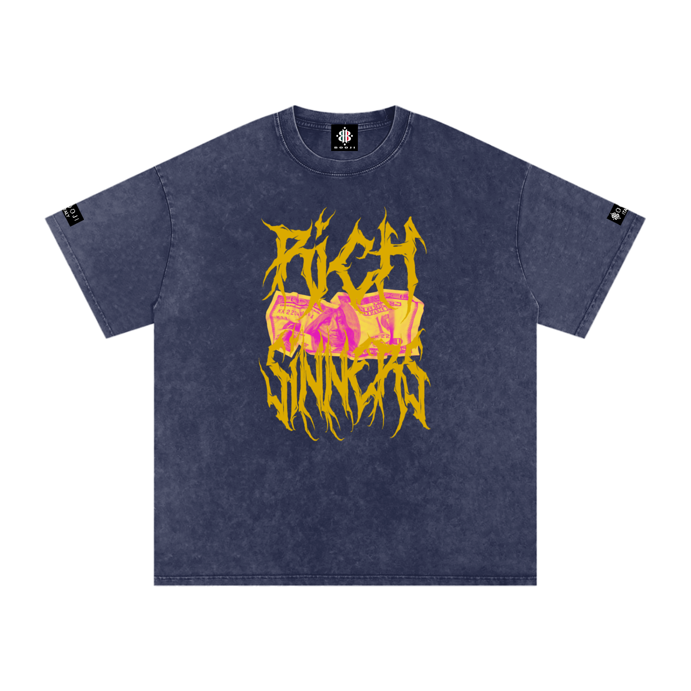 BOOJI ITALY RICH SINNERS SNOW WASHED T-SHIRT