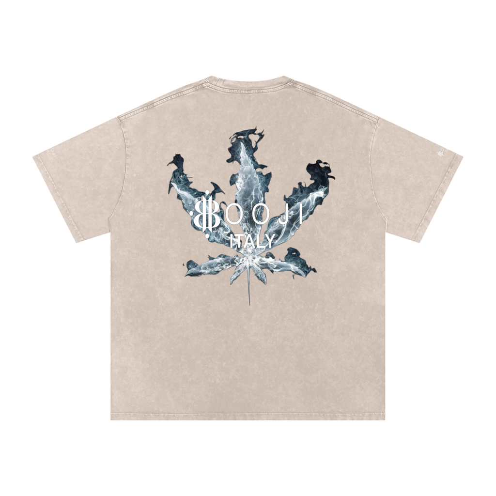 BOOJI ITALY "SMOKES COLLECTION" SNOW WASHED T-SHIRT