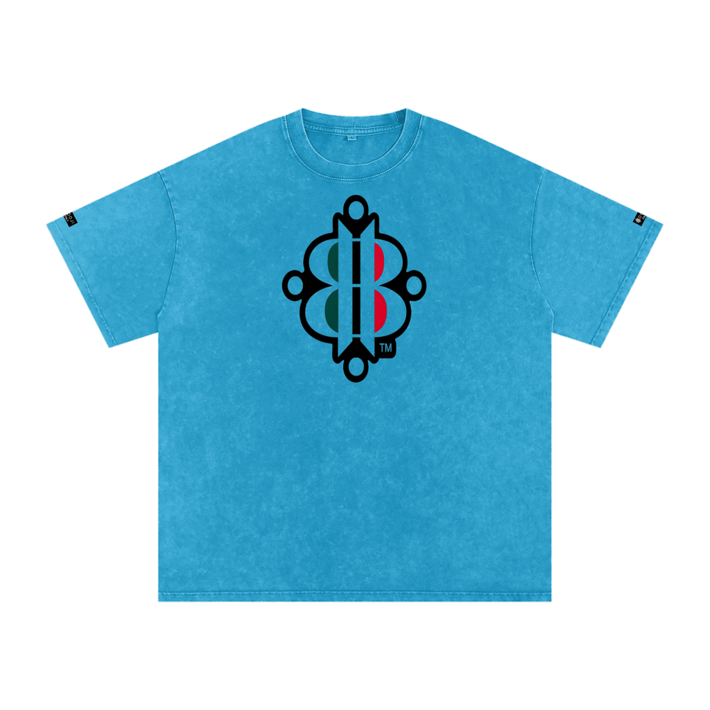 BOOJI ITALY "FLY DENIM MFR." SNOW WASHED T-SHIRT