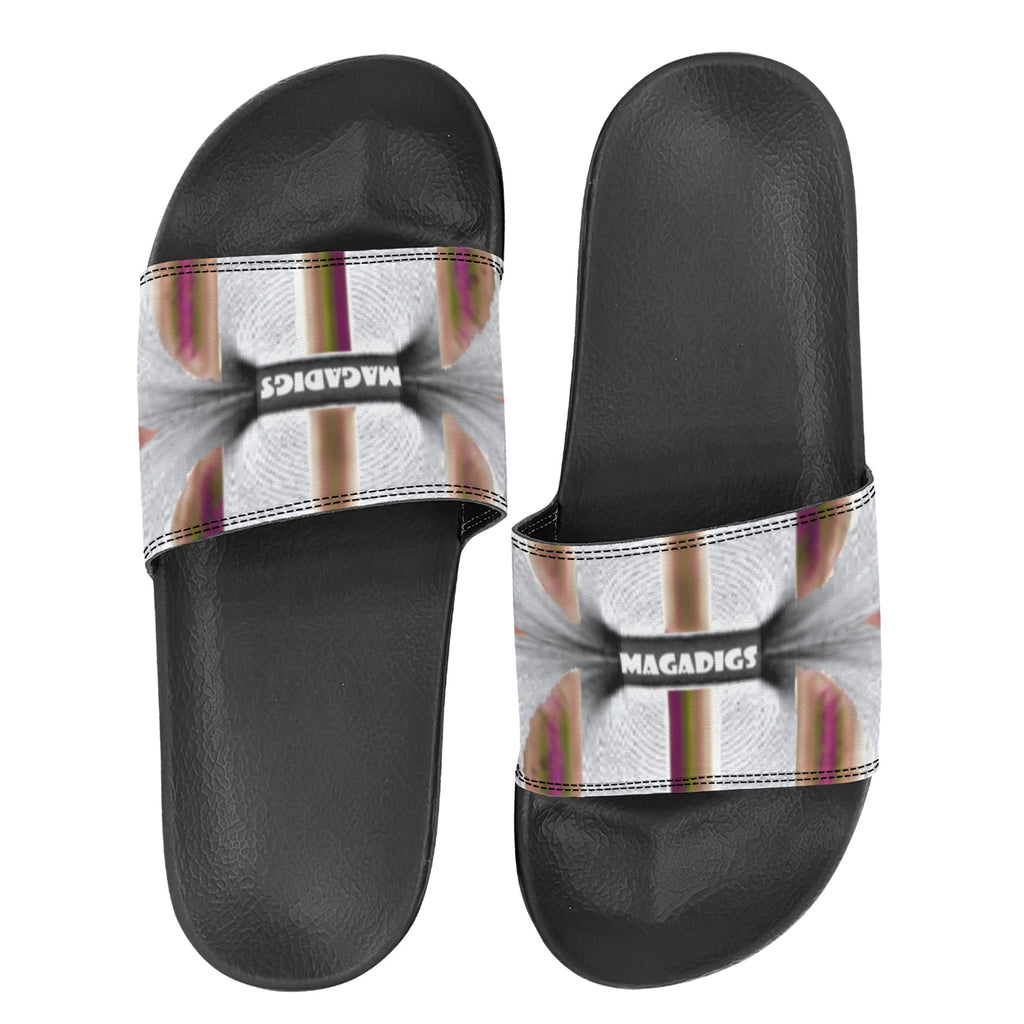 BOOJI ITALY MAGADIGS COLLECTION WOMEN'S BLACK SOLE SLIDES