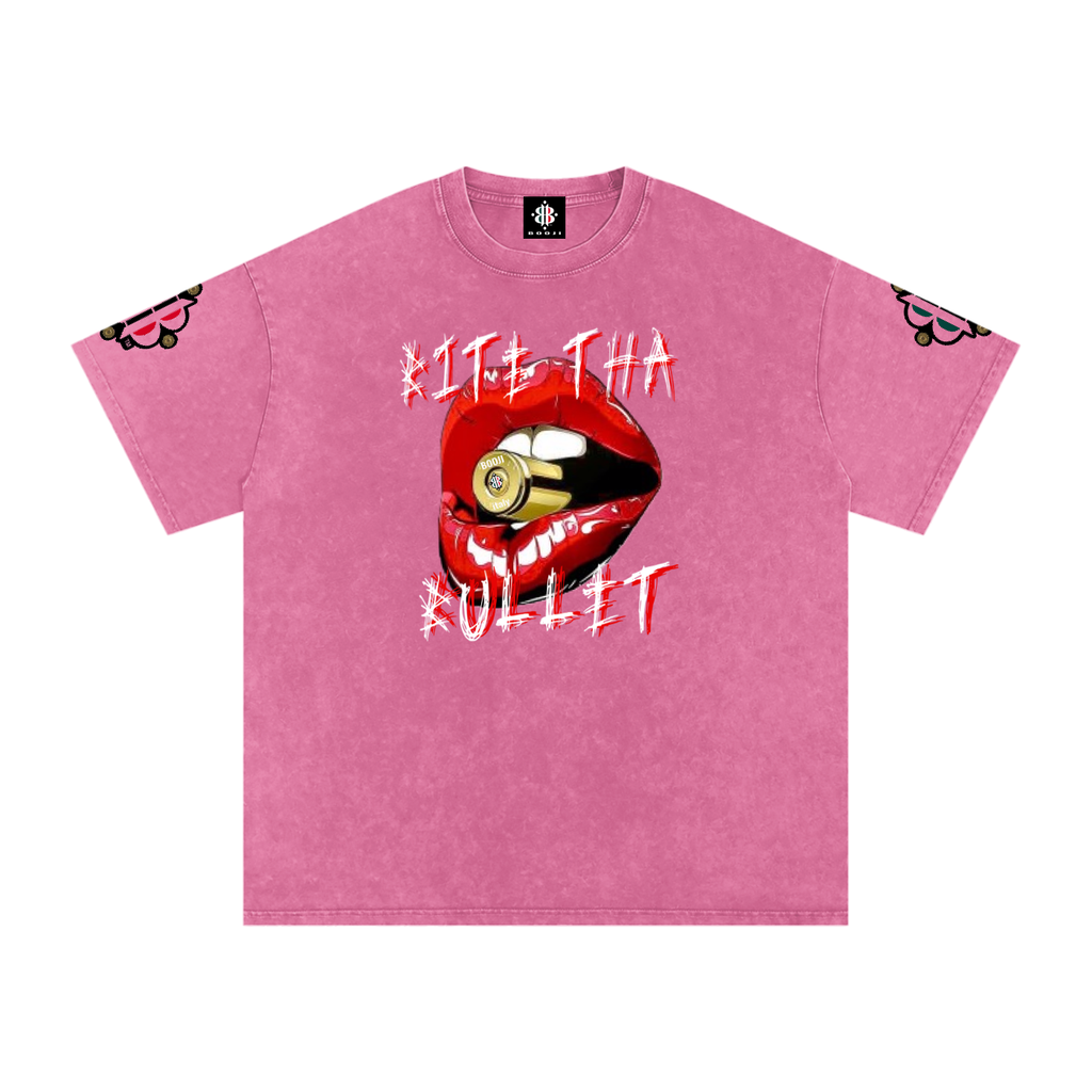 BOOJI ITALY BITE THA BULLET SNOW WASHED T-SHIRT
