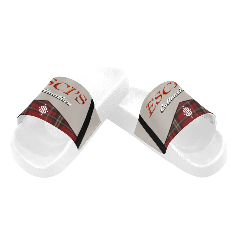 BOOJI ITALY ESCI'S COLLECTION MEN'S WHITE SOLE SLIDES