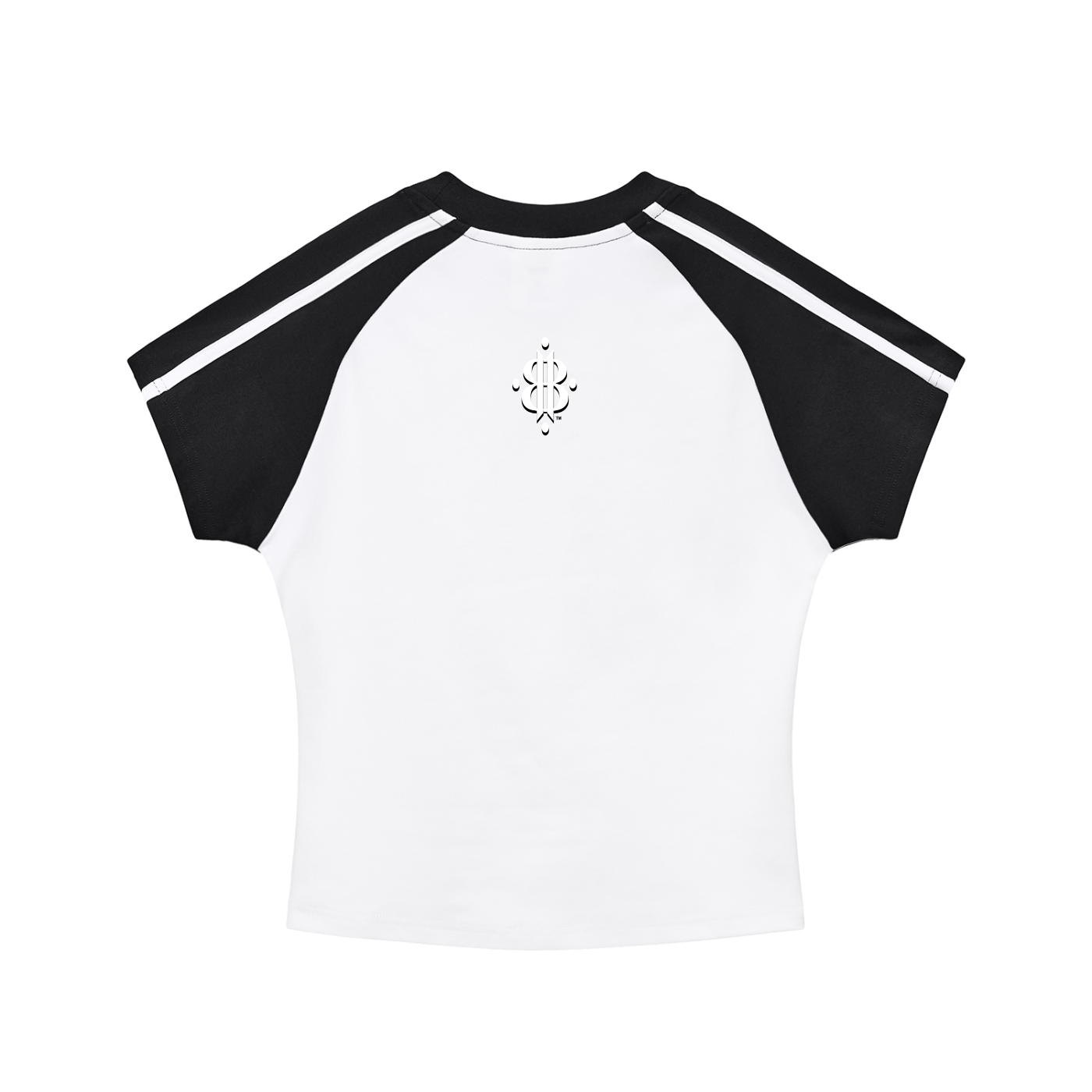 BOOJI ITALY LOGO WOMEN'S CONTRAST STRIPED RAGLAN T-SHIRT