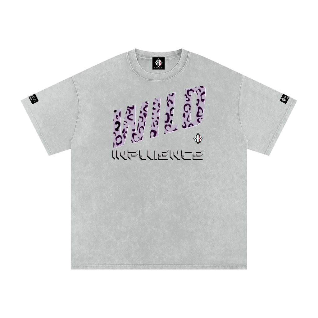 BOOJI ITALY WILD INFLUENCE COLLECTION SNOW WASHED T-SHIRT