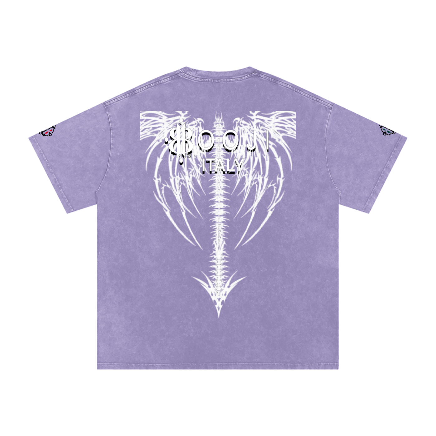 BOOJI ITALY DXXD IN LOVE BUTTERFLIES SNOW WASHED T-SHIRT