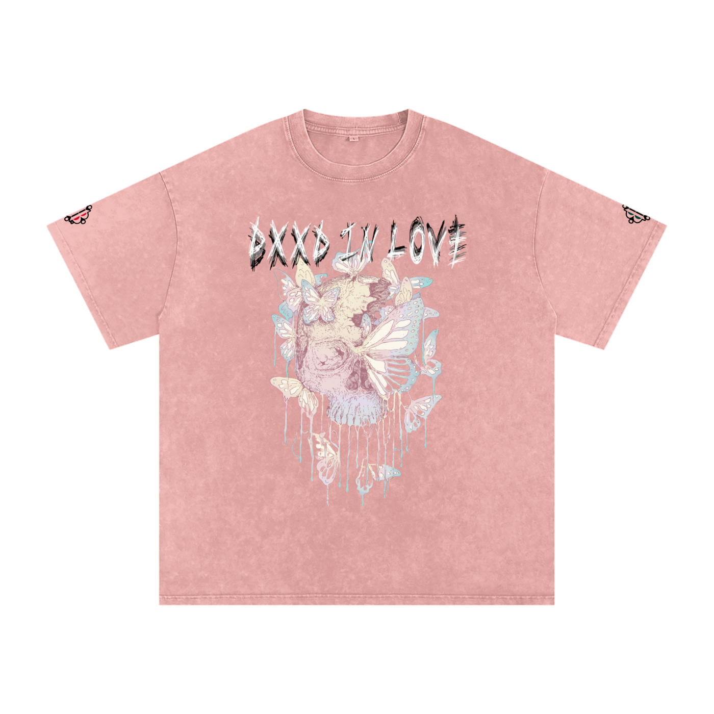 BOOJI ITALY "DXXD IN LOVE" LINE SNOW WASHED T-SHIRT