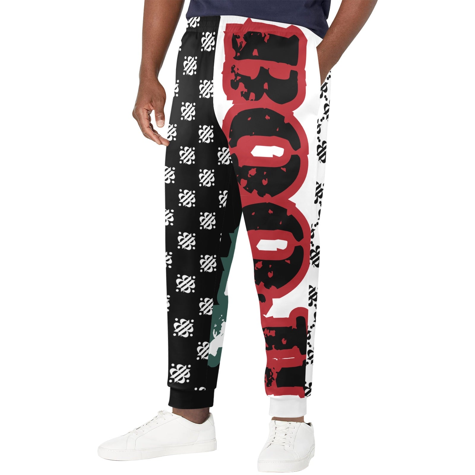 BOOJI LOGO ICON JOGGING PANTS Men's Casual Track Pants (Model L72)