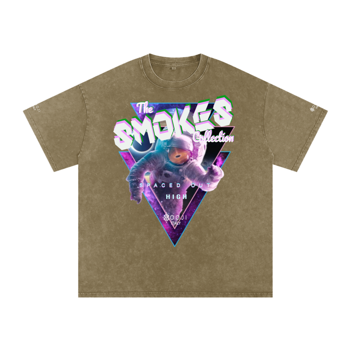 BOOJI ITALY "SMOKES COLLECTION" SNOW WASHED T-SHIRT