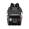 BOOJI ITALY 4-EVER $ LOGO PATTERN BLACK LUXURY BACKPACK