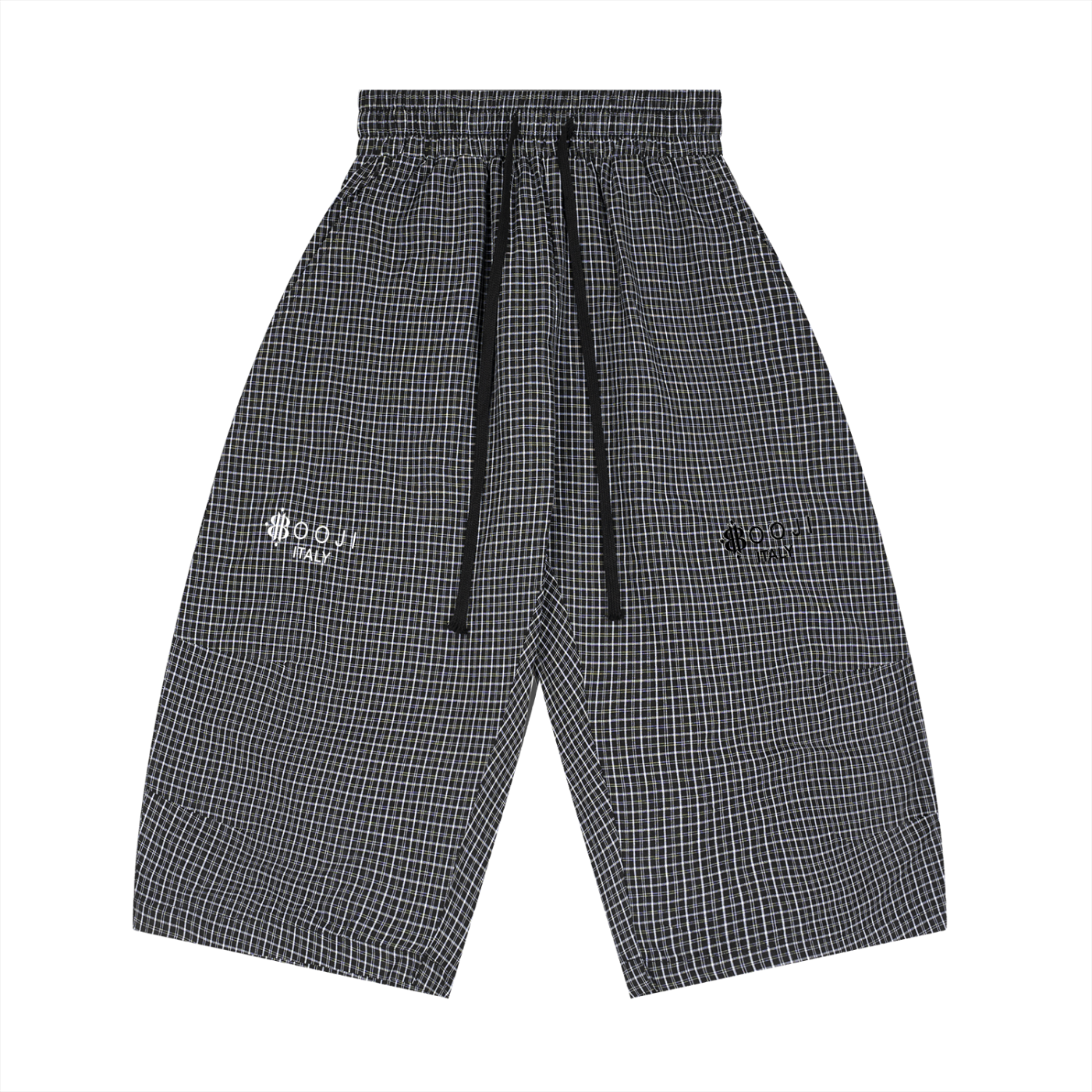 BOOJI ITALY DOLLAR SIGN COLOR SPRAY MEN'S PLAID LONGSHORTS