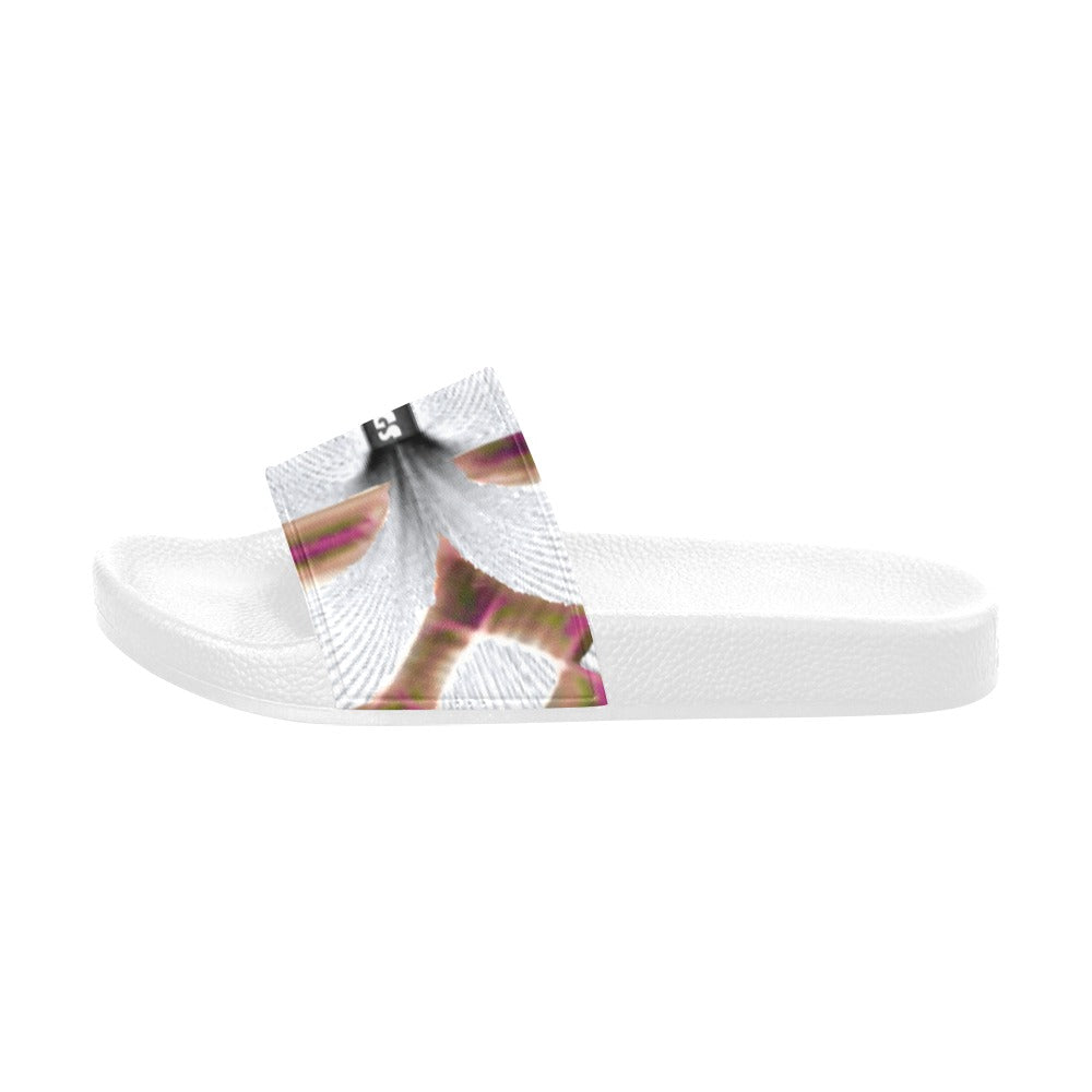 BOOJI ITALY MAGADIGS COLLECTION MEN'S WHITE SOLE SLIDES