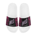 BOOJI ITALY WILD INFLUENCE LEOPARD LOGO WOMEN'S WHITE SOLE SLIDES
