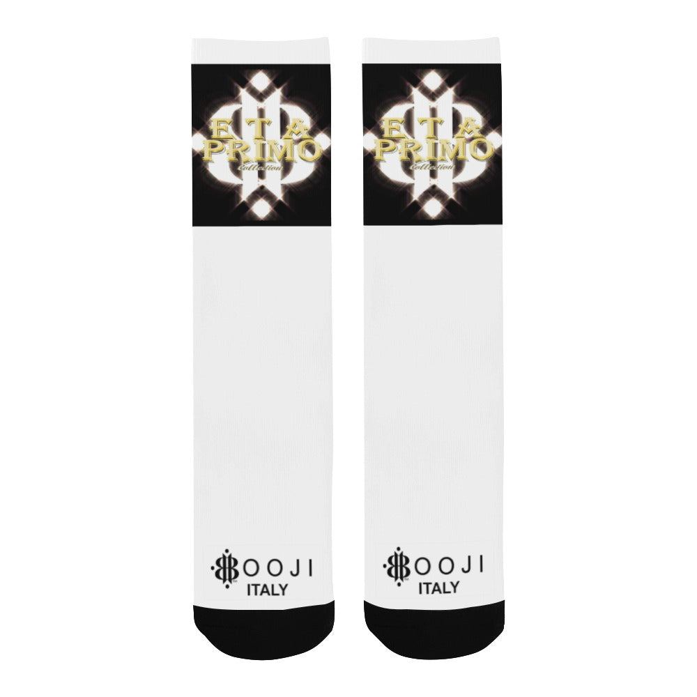BOOJI ITALY ETA PRIMO MEN'S LOGO WHITE TUBE SOCKS