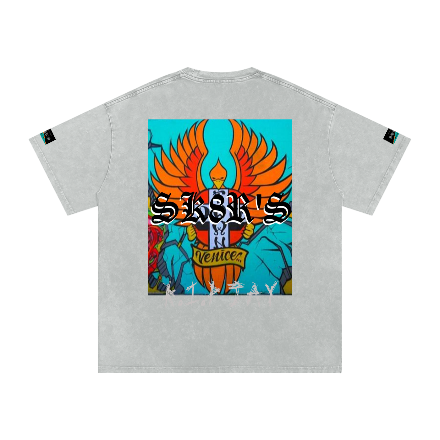 BOOJI ITALY SK8R'S COLLECTION SNOW WASHED T-SHIRT