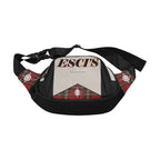 BOOJI ITALY ESCI'S COLLECTION BLACK NYLON CANVAS WAIST BAG