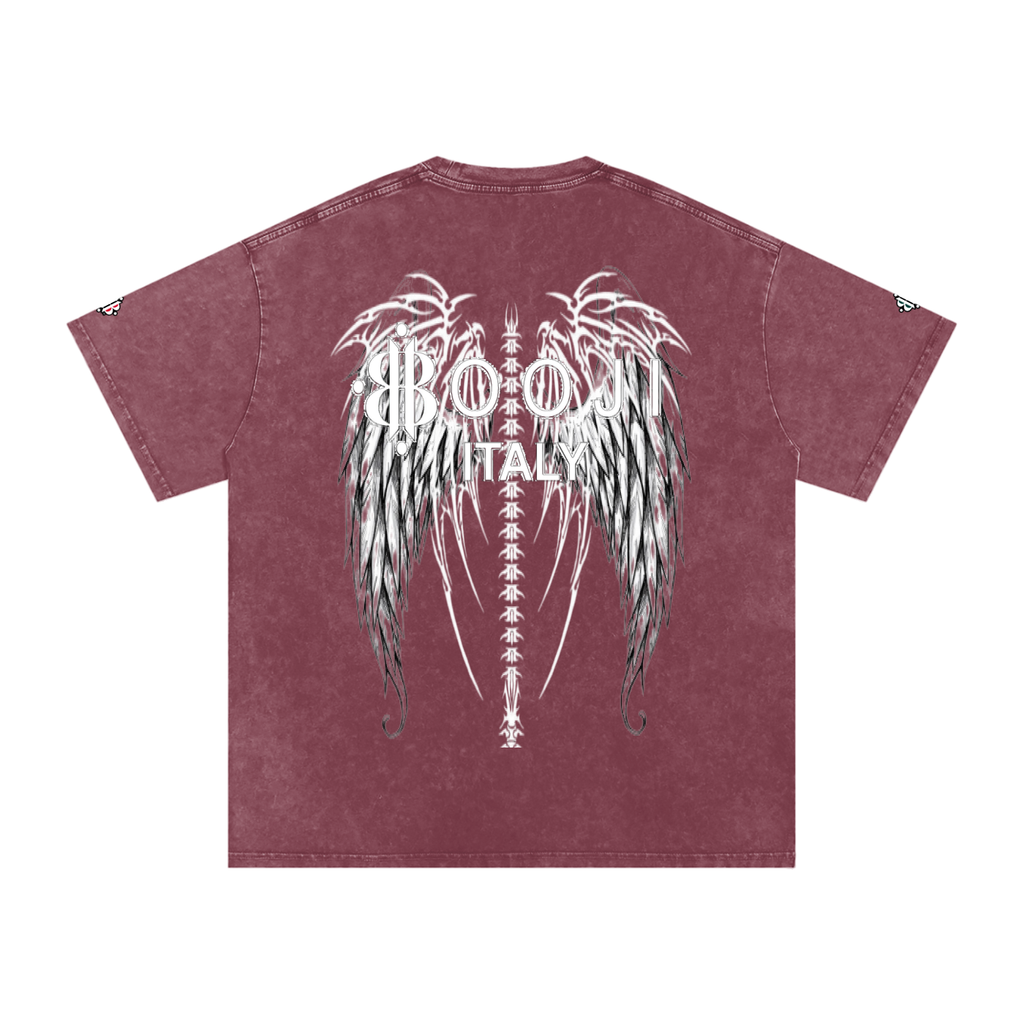 BOOJI ITALY "FLY DENIM MFR." SNOW WASHED T-SHIRT