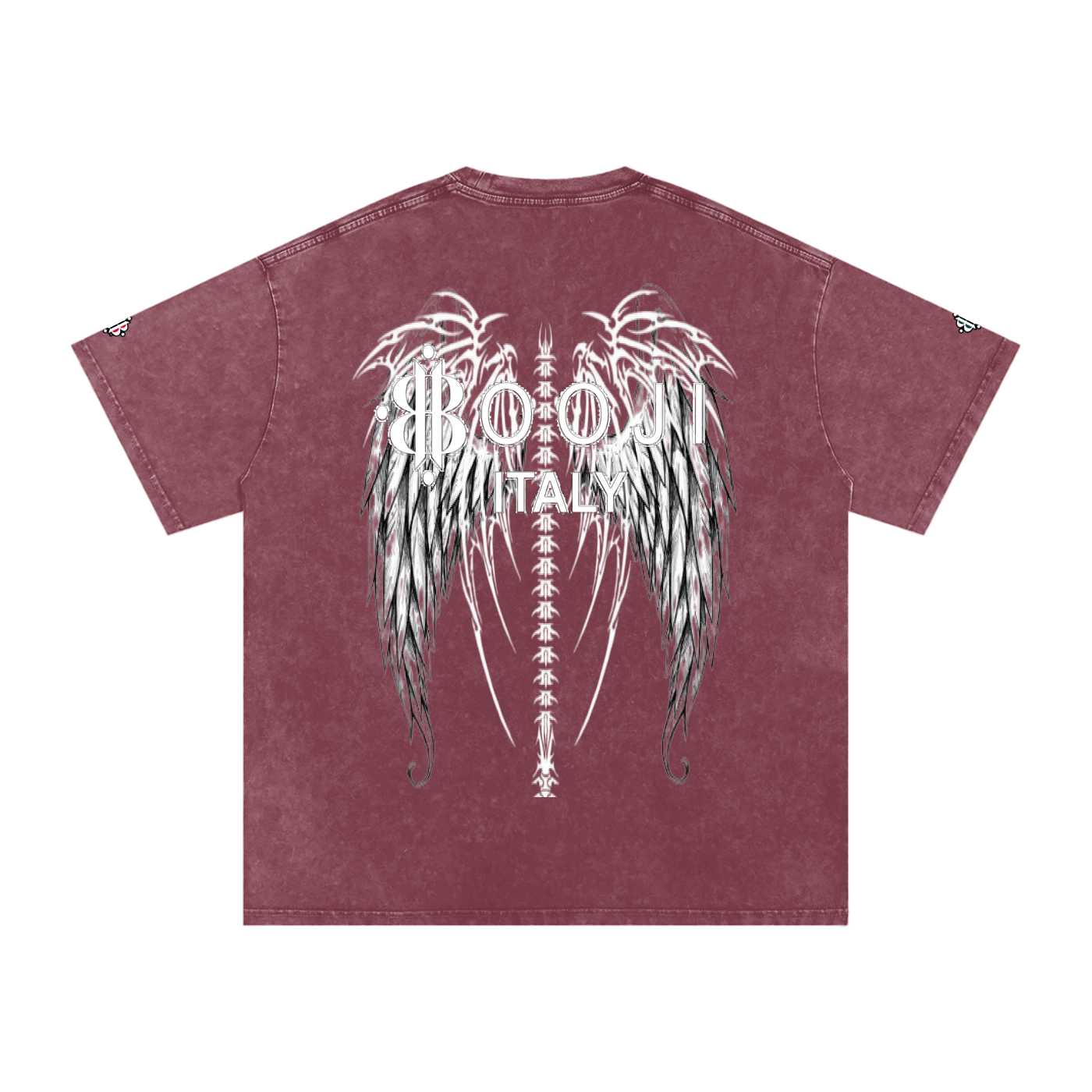 BOOJI ITALY "FLY DENIM MFR." SNOW WASHED T-SHIRT