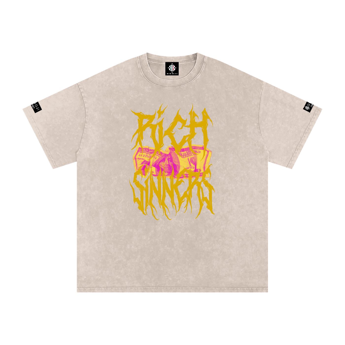 BOOJI ITALY RICH SINNERS SNOW WASHED T-SHIRT