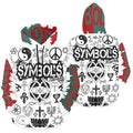 BOOJI SYMBOLS COLLECTION MENS HOODIE Men's All Over Print Hoodie (USA Size) (Model H13)