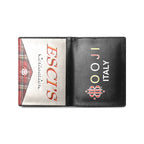 BOOJI ITALY ESCI'S COLLECTION LOGO MEN'S LEATHER WALLET