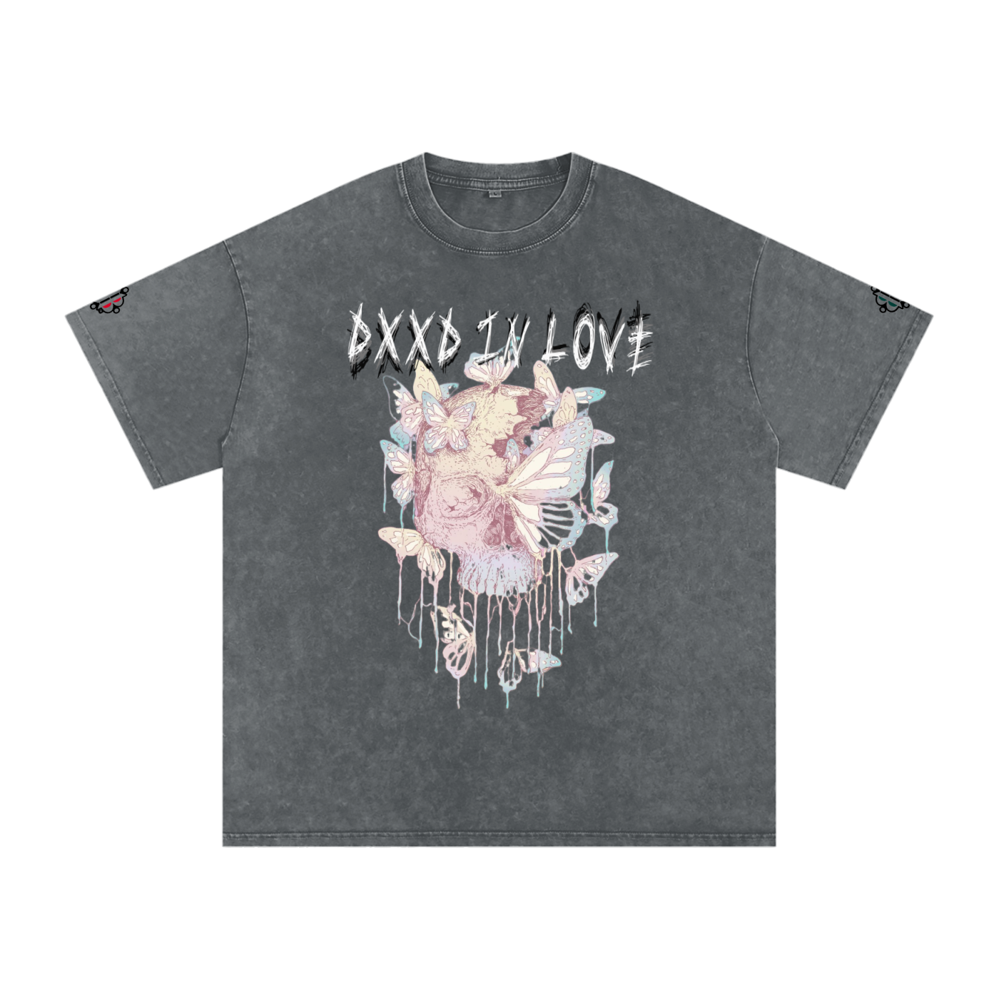 BOOJI ITALY "DXXD IN LOVE" LINE SNOW WASHED T-SHIRT