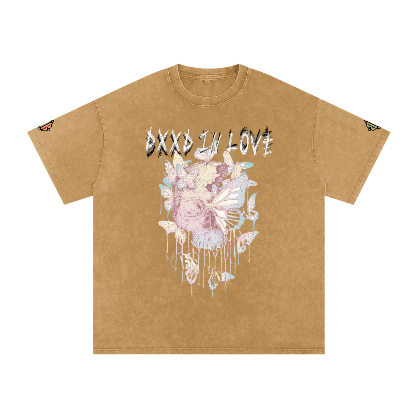 BOOJI ITALY "DXXD IN LOVE" LINE SNOW WASHED T-SHIRT