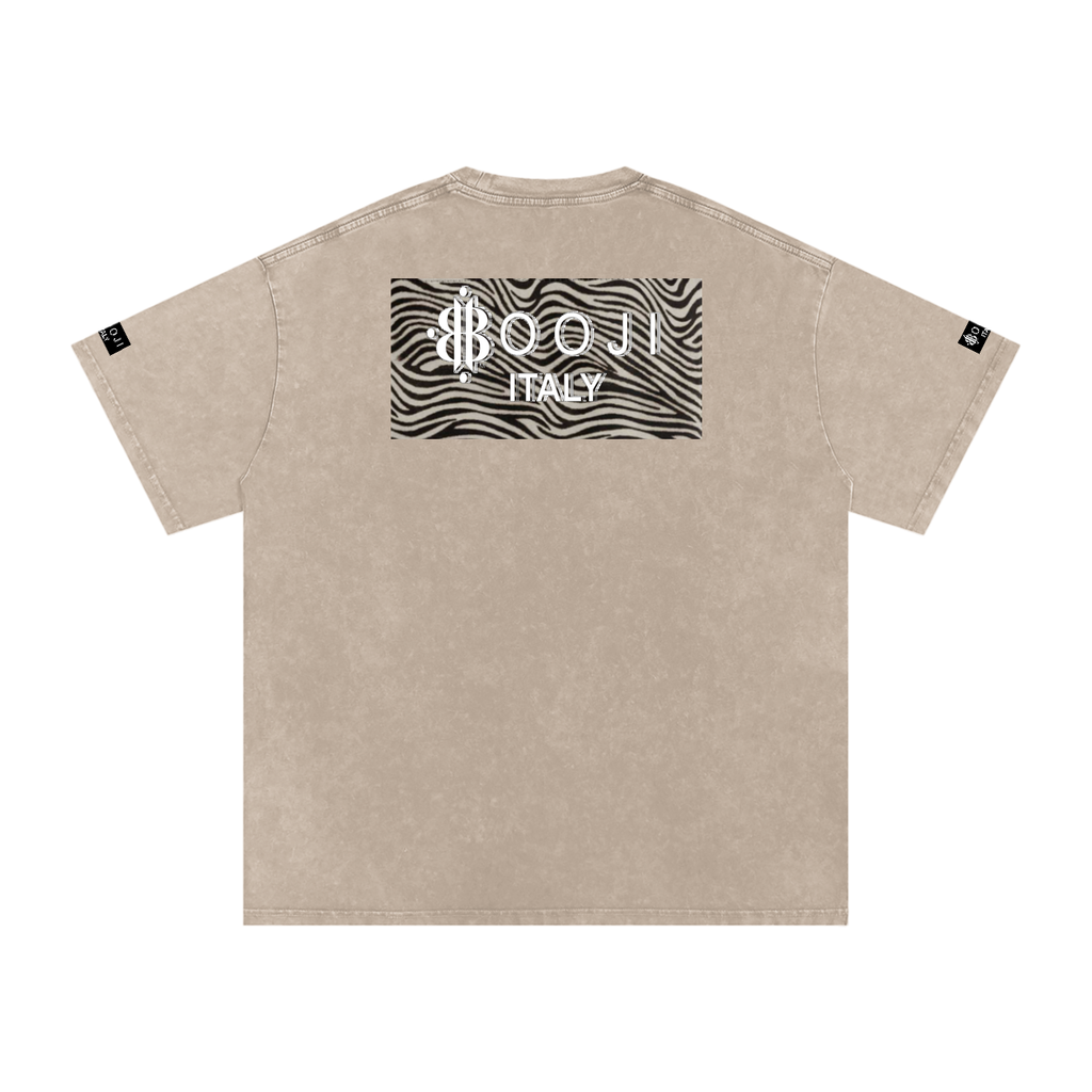 BOOJI ITALY WILD INFLUENCE Z-BACK SNOW WASHED T-SHIRT