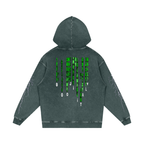 BOOJI ITALY SUPER POSITION COLLECTION MATRIX SNOW WASHED HOODIE