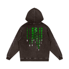 BOOJI ITALY SUPER POSITION COLLECTION MATRIX SNOW WASHED HOODIE