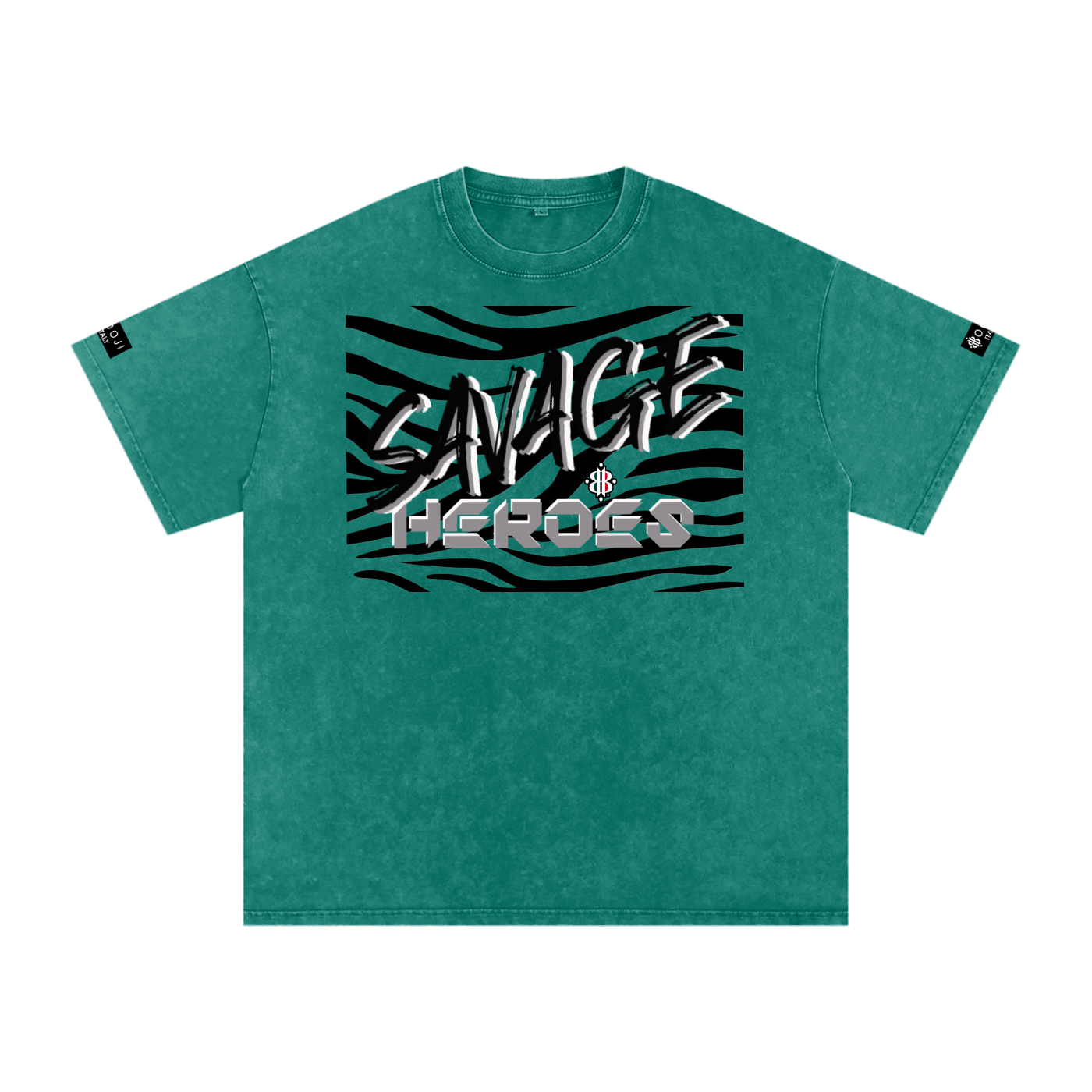 BOOJI ITALY "SAVAGE HEROES" SNOW WASHED T-SHIRT