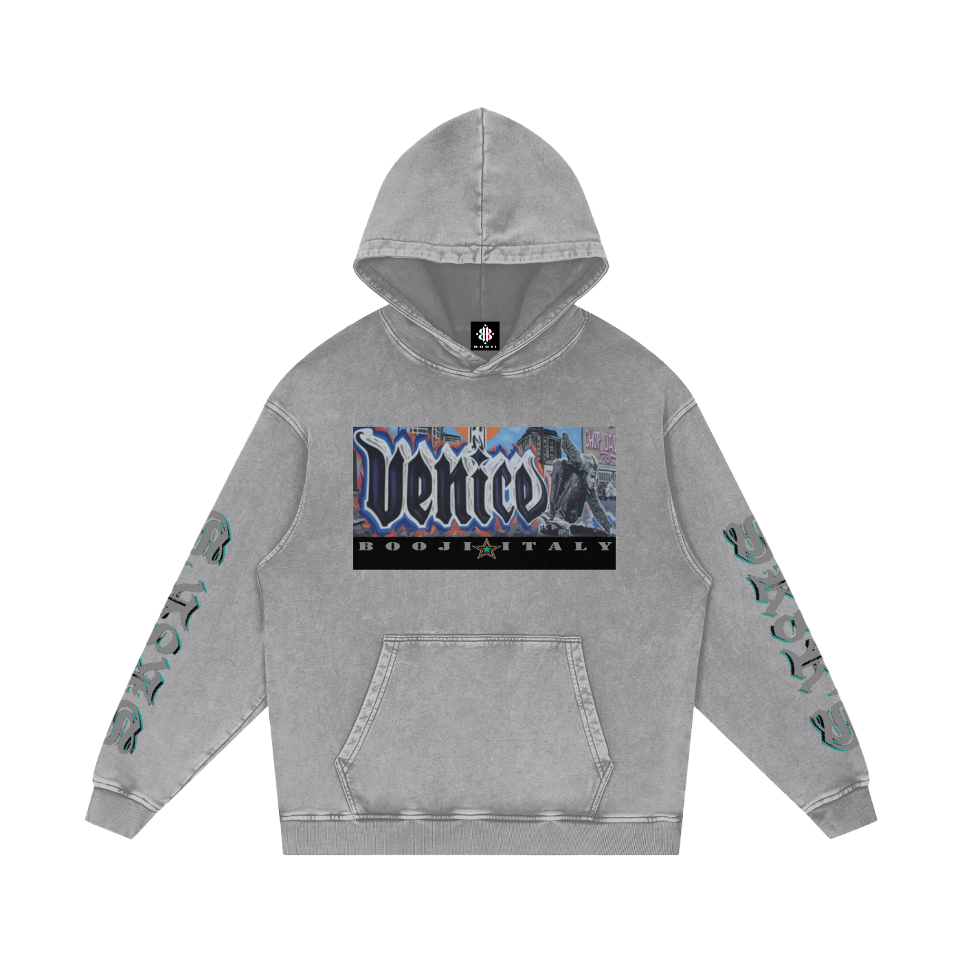 BOOJI ITALY SK8R'S COLLECTION SNOW WASHED HOODIE