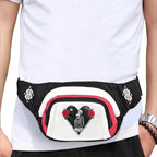 BOOJI ITALY DXXD IN LOVE COLLECTION BLACK WAIST BAG