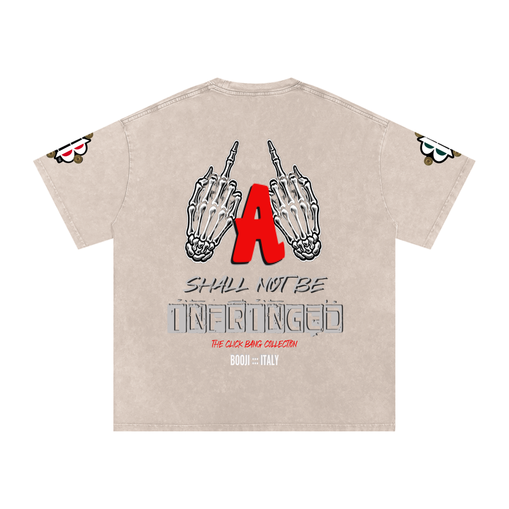 BOOJI ITALY "CLICK BANG COLLECTION" SNOW WASHED T-SHIRT
