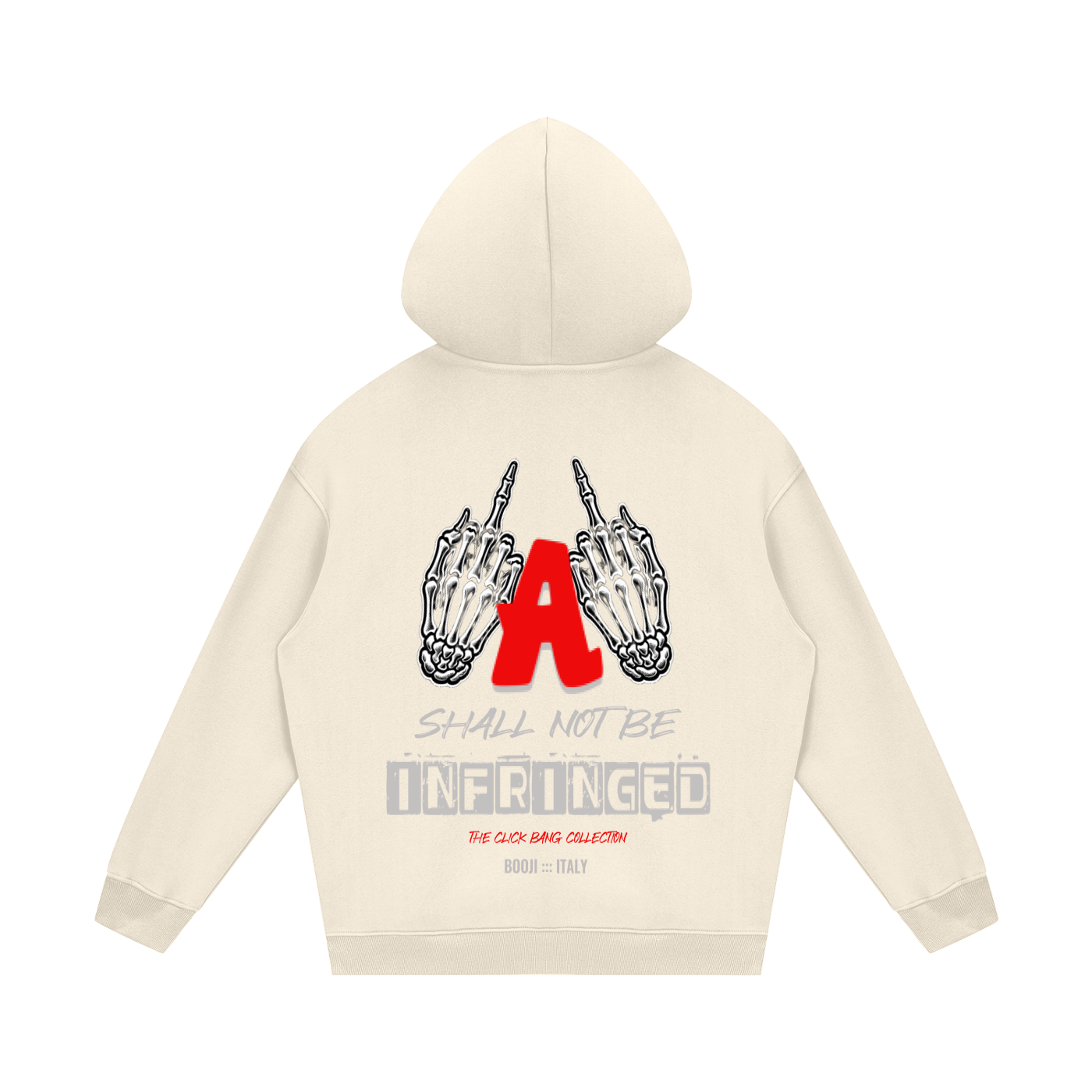BOOJI ITALY "CLICK BANG COLLECTION" FLEECE HOODIE