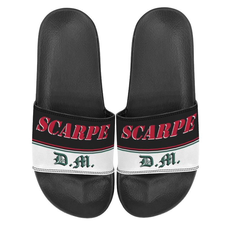 BOOJI ITALY SCARPE DM COLLECTION WOMEN'S BLACK SOLE SLIDES