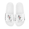 BOOJI ITALY MOLLYHOOD COLLECTION SPEEDY THA SPIDER WOMEN'S WHITE SOLE SLIDES