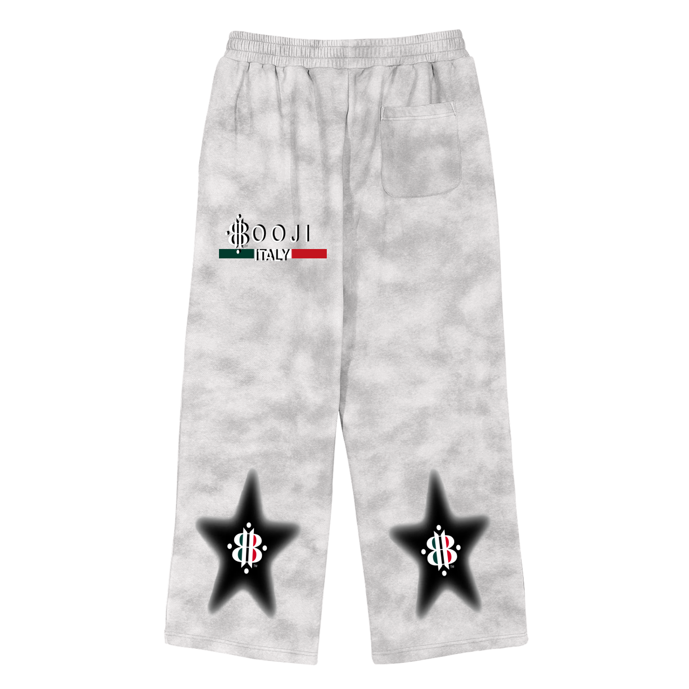 BOOJI ITALY 4 EVER $ LOGO STARS FLEECE SWEATPANTS