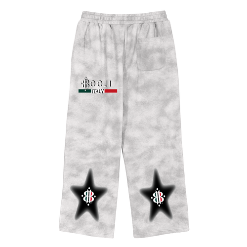 BOOJI ITALY 4 EVER $ LOGO STARS FLEECE SWEATPANTS