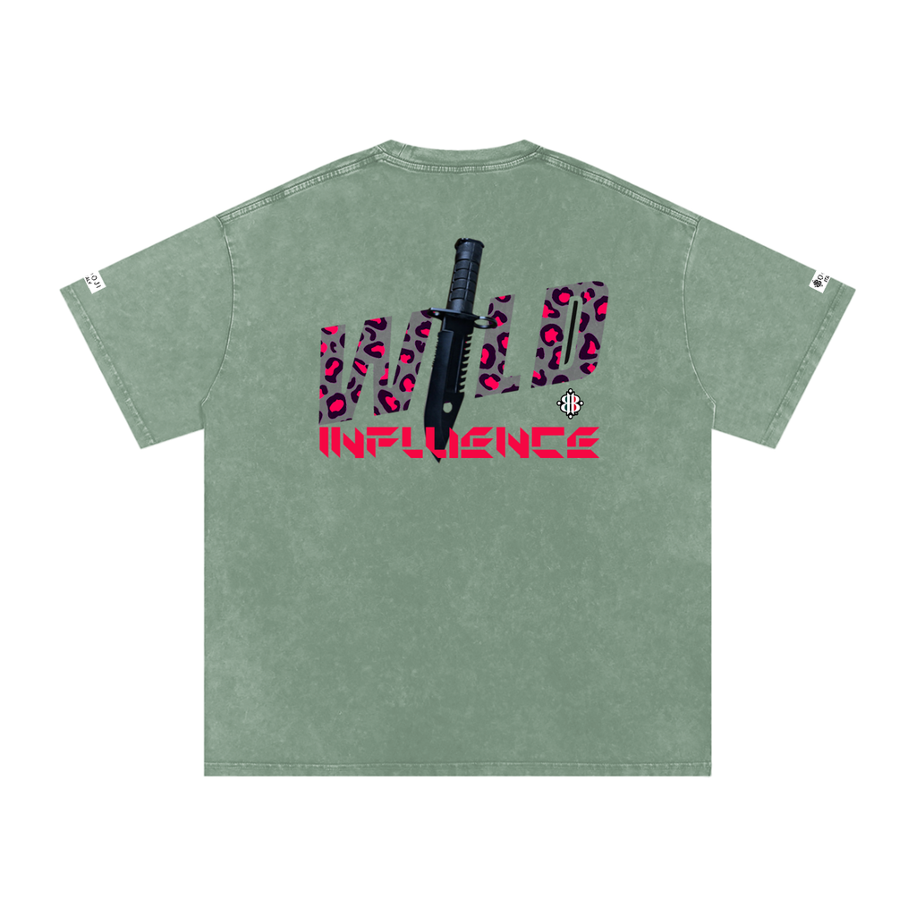 BOOI ITALY WILD INFLUENCE KNIFED SNOW WASHED T-SHIRT