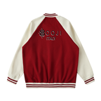 BOOJI ITALY 4 EVER $ LOGO UNISEX TWO-TONE VARSITY LETTERMAN'S STYLE JACKET