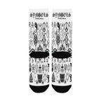 BOOJI ITALY SYMBOLS COLLECTION WOMEN'S WHITE CREW SOCKS