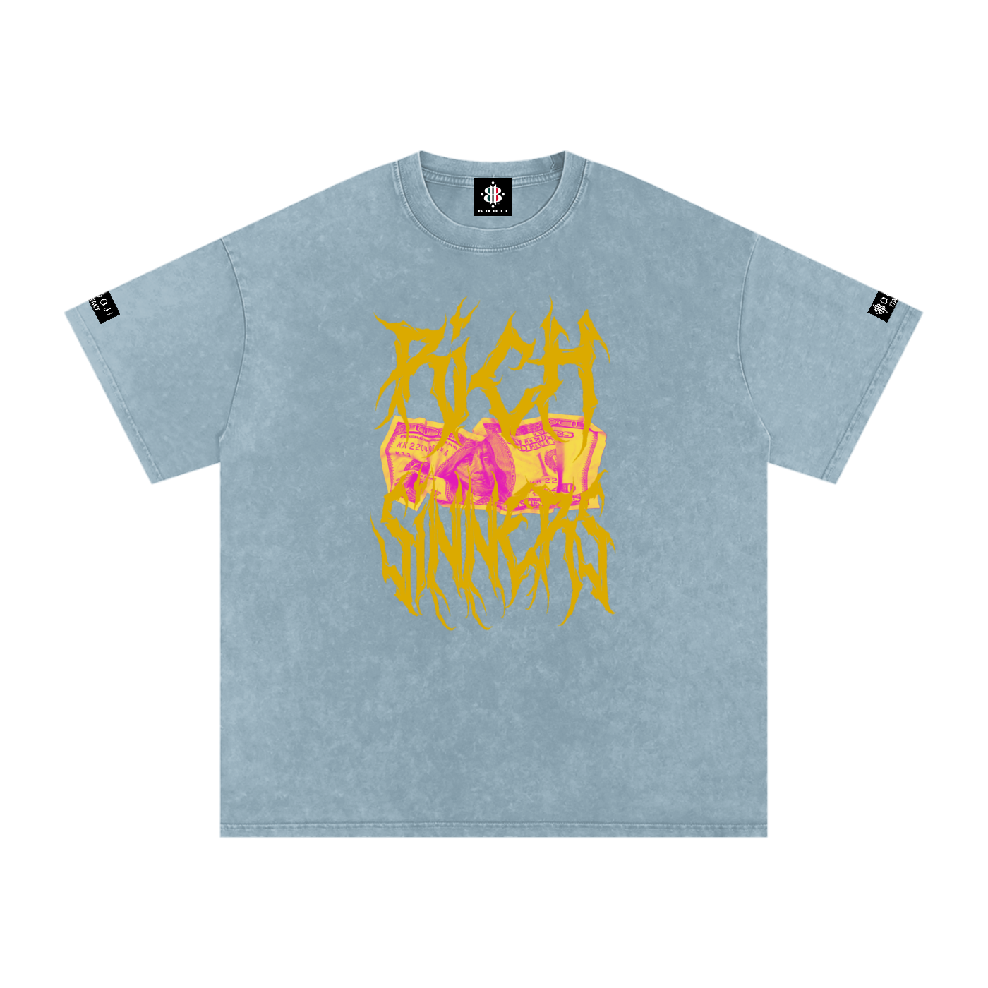 BOOJI ITALY RICH SINNERS SNOW WASHED T-SHIRT