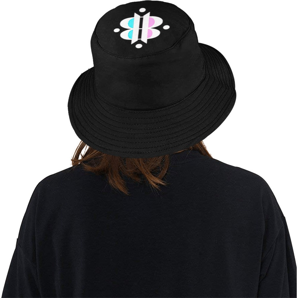 BOOJI INVERTED LOGO BLACK Unisex Bucket Hat