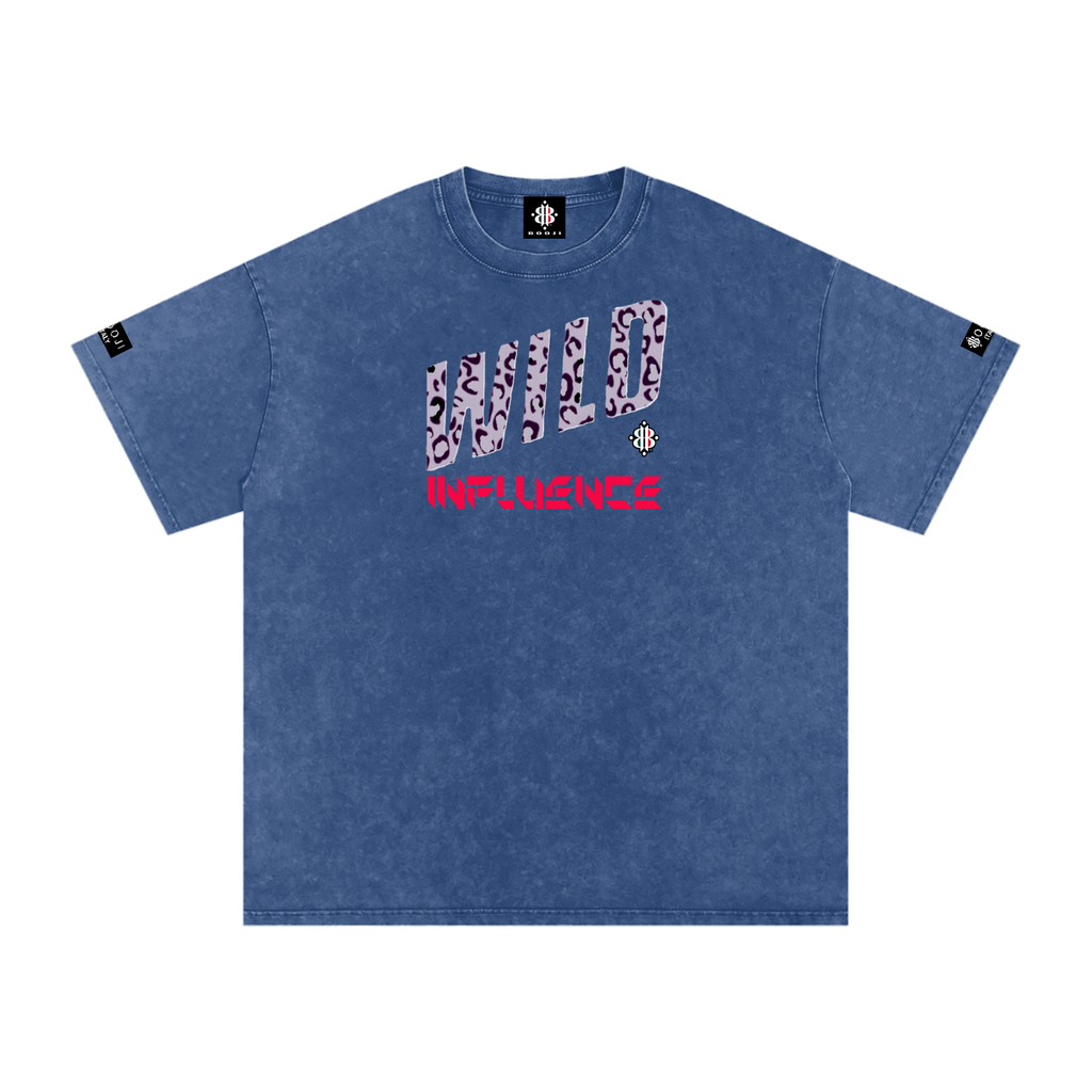 BOOJI ITALY WILD INFLUENCE Z-BACK SNOW WASHED T-SHIRT
