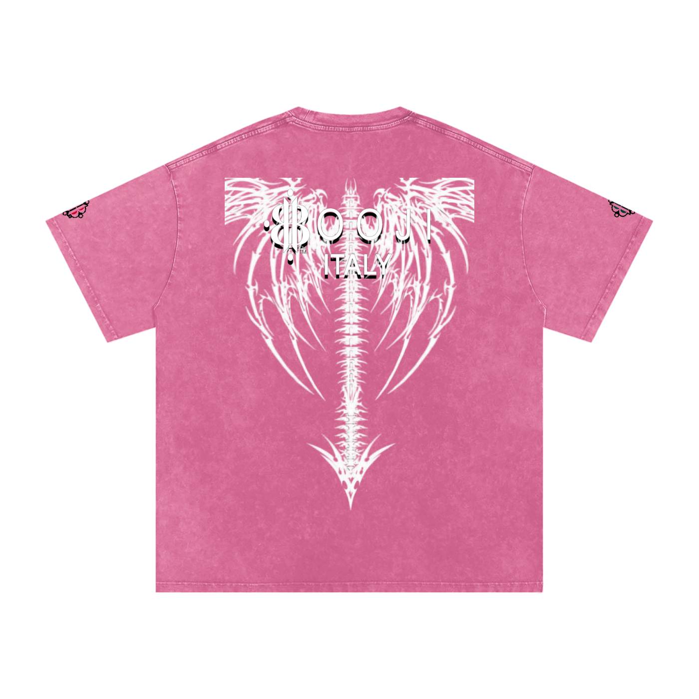 BOOJI ITALY DXXD IN LOVE BUTTERFLIES SNOW WASHED T-SHIRT