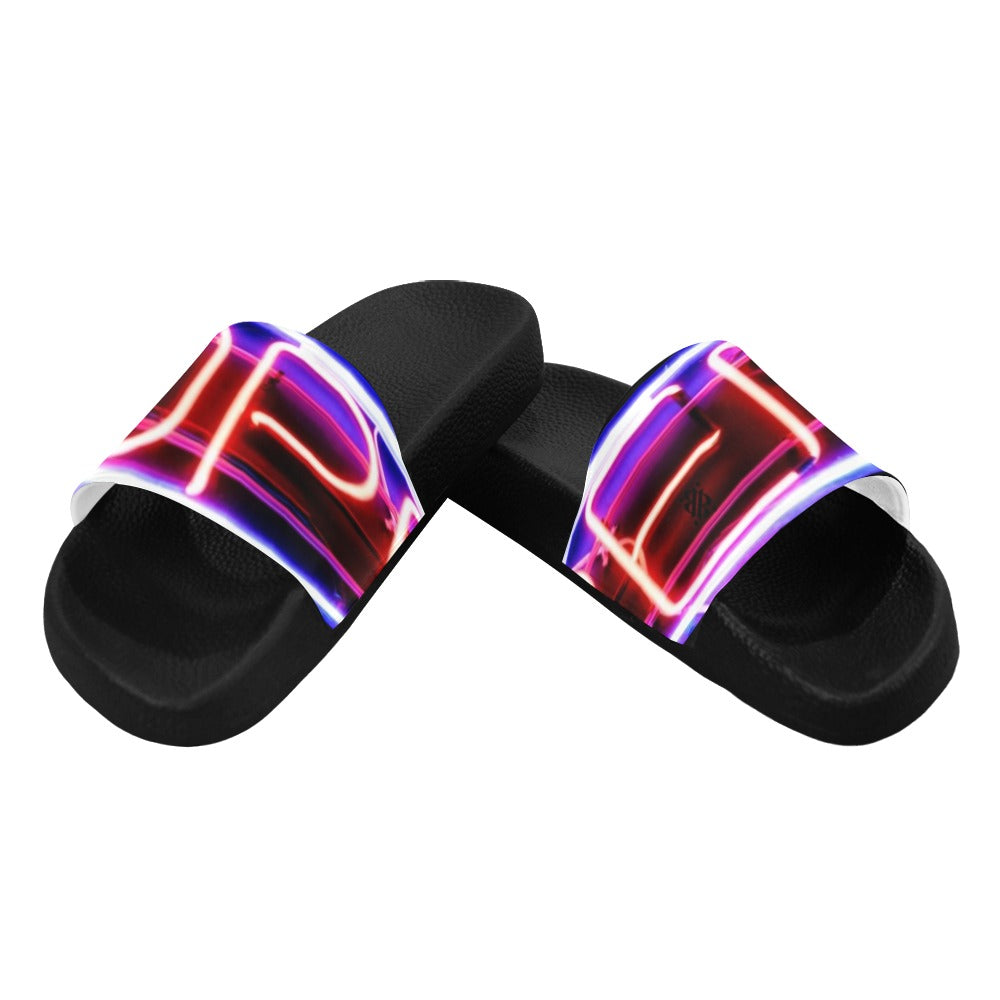 BOOJI ITALY "OPEN SIGN" BLACK SOLE WOMENS SLIDES