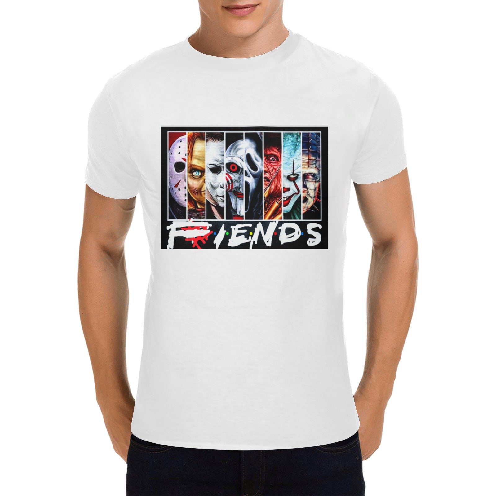 FIENDS TEE 2 Classic Men's T-shirt (USA Size) (Model T02)