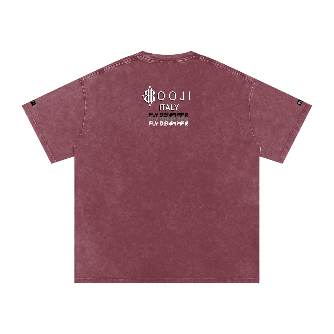 BOOJI ITALY "FLY DENIM MFR." SNOW WASHED T-SHIRT